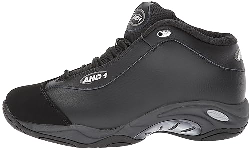 AND1 Men's Tai Chi LX Basketball Shoe, Black, 10 M US